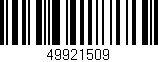 Código de barras (EAN, GTIN, SKU, ISBN): '49921509'