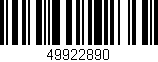 Código de barras (EAN, GTIN, SKU, ISBN): '49922890'