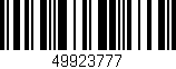 Código de barras (EAN, GTIN, SKU, ISBN): '49923777'