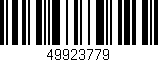 Código de barras (EAN, GTIN, SKU, ISBN): '49923779'
