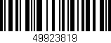 Código de barras (EAN, GTIN, SKU, ISBN): '49923819'
