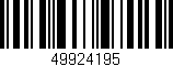 Código de barras (EAN, GTIN, SKU, ISBN): '49924195'