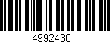 Código de barras (EAN, GTIN, SKU, ISBN): '49924301'