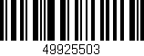 Código de barras (EAN, GTIN, SKU, ISBN): '49925503'