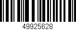 Código de barras (EAN, GTIN, SKU, ISBN): '49925628'