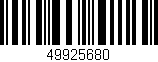 Código de barras (EAN, GTIN, SKU, ISBN): '49925680'