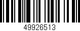 Código de barras (EAN, GTIN, SKU, ISBN): '49926513'