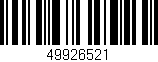 Código de barras (EAN, GTIN, SKU, ISBN): '49926521'