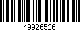 Código de barras (EAN, GTIN, SKU, ISBN): '49926526'