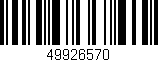 Código de barras (EAN, GTIN, SKU, ISBN): '49926570'