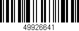 Código de barras (EAN, GTIN, SKU, ISBN): '49926641'