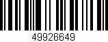 Código de barras (EAN, GTIN, SKU, ISBN): '49926649'
