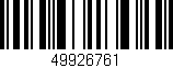 Código de barras (EAN, GTIN, SKU, ISBN): '49926761'