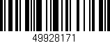 Código de barras (EAN, GTIN, SKU, ISBN): '49928171'