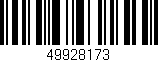 Código de barras (EAN, GTIN, SKU, ISBN): '49928173'