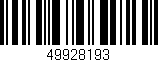 Código de barras (EAN, GTIN, SKU, ISBN): '49928193'