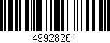 Código de barras (EAN, GTIN, SKU, ISBN): '49928261'