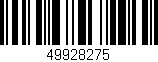 Código de barras (EAN, GTIN, SKU, ISBN): '49928275'