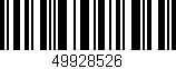 Código de barras (EAN, GTIN, SKU, ISBN): '49928526'