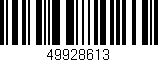 Código de barras (EAN, GTIN, SKU, ISBN): '49928613'