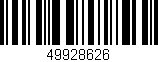 Código de barras (EAN, GTIN, SKU, ISBN): '49928626'