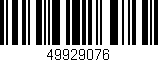 Código de barras (EAN, GTIN, SKU, ISBN): '49929076'