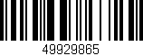 Código de barras (EAN, GTIN, SKU, ISBN): '49929865'