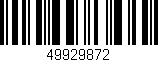 Código de barras (EAN, GTIN, SKU, ISBN): '49929872'
