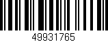 Código de barras (EAN, GTIN, SKU, ISBN): '49931765'