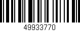 Código de barras (EAN, GTIN, SKU, ISBN): '49933770'