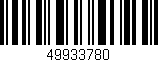 Código de barras (EAN, GTIN, SKU, ISBN): '49933780'