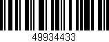 Código de barras (EAN, GTIN, SKU, ISBN): '49934433'