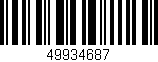 Código de barras (EAN, GTIN, SKU, ISBN): '49934687'