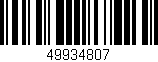 Código de barras (EAN, GTIN, SKU, ISBN): '49934807'