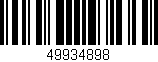Código de barras (EAN, GTIN, SKU, ISBN): '49934898'
