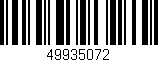 Código de barras (EAN, GTIN, SKU, ISBN): '49935072'