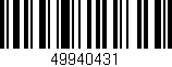 Código de barras (EAN, GTIN, SKU, ISBN): '49940431'