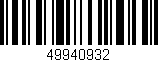 Código de barras (EAN, GTIN, SKU, ISBN): '49940932'