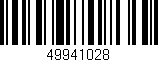 Código de barras (EAN, GTIN, SKU, ISBN): '49941028'