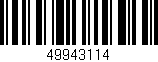 Código de barras (EAN, GTIN, SKU, ISBN): '49943114'