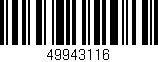Código de barras (EAN, GTIN, SKU, ISBN): '49943116'