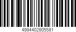 Código de barras (EAN, GTIN, SKU, ISBN): '4994402805591'