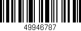 Código de barras (EAN, GTIN, SKU, ISBN): '49946787'