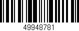 Código de barras (EAN, GTIN, SKU, ISBN): '49948781'