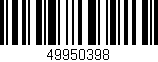 Código de barras (EAN, GTIN, SKU, ISBN): '49950398'