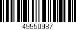 Código de barras (EAN, GTIN, SKU, ISBN): '49950987'