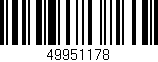Código de barras (EAN, GTIN, SKU, ISBN): '49951178'