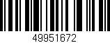 Código de barras (EAN, GTIN, SKU, ISBN): '49951672'