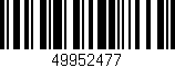 Código de barras (EAN, GTIN, SKU, ISBN): '49952477'