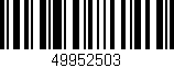 Código de barras (EAN, GTIN, SKU, ISBN): '49952503'